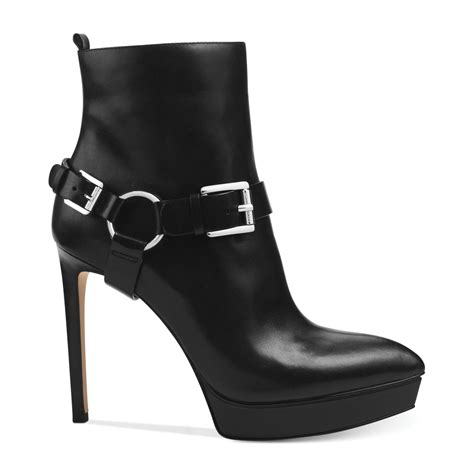 michael kors booties black|Michael Kors black boots women.